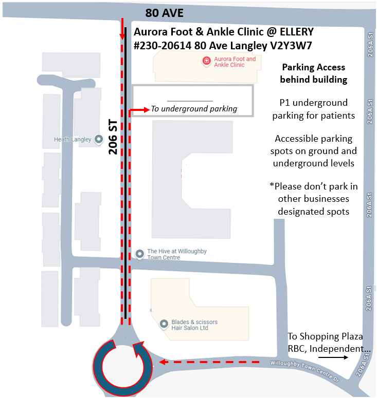Dr. Stanford parking diagram